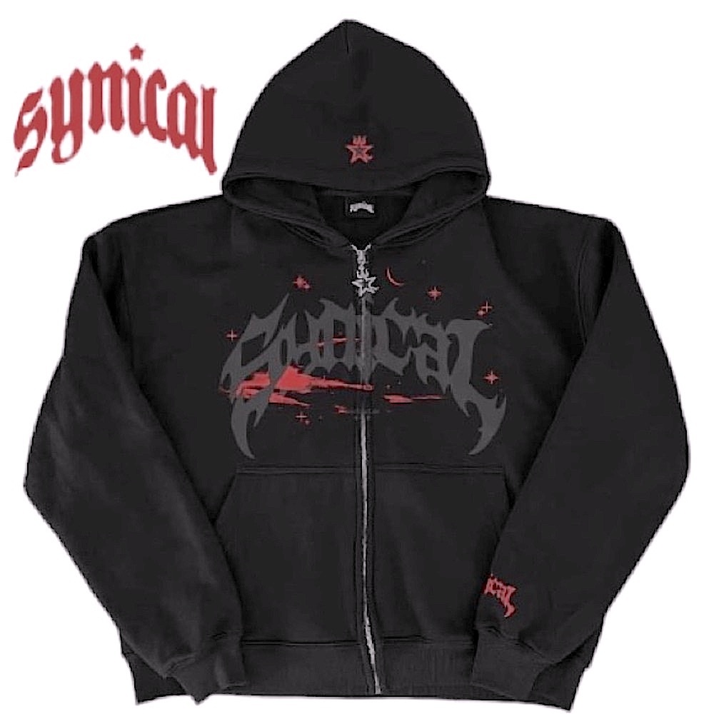 Synical Global Streetwear-Bred Arch Star Zip Hoodie Limited Men-S or Women M